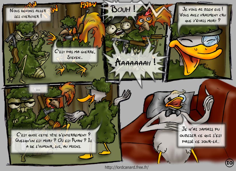 Lord Canard : Humour noir